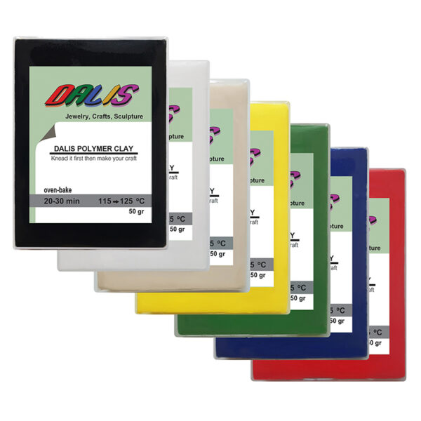 خمیر پلیمری دالیس کد D1000 (7 رنگ 350 گرم)