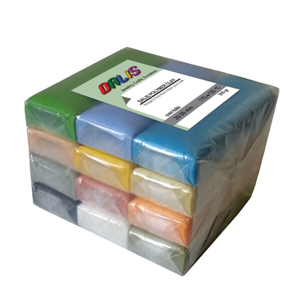 خمیر پلیمری دالیس کد D1030 (12 رنگ 300 گرم)